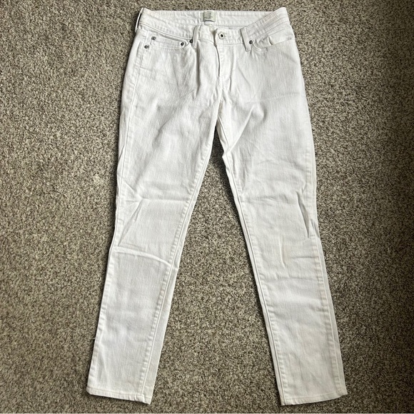 Levi’s Demi Curve Skinny White Denim Jeans Casual Neutral 6 28 - Picture 1 of 8